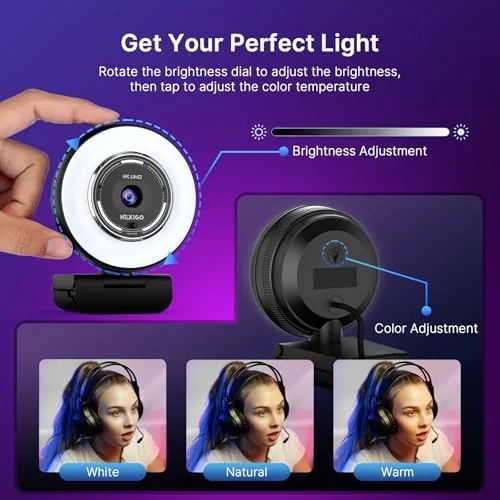 The NexiGo N680E Pro 4K Webcam with Ring Light, PDAF Autofocus in real use