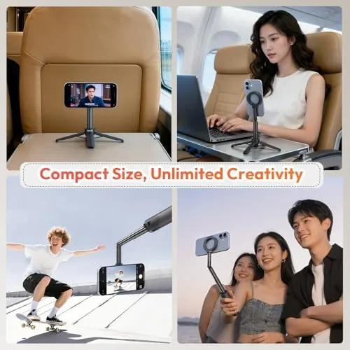 Another view of the ULANZI MT71 Mini Magnetic Selfie Stick Tripod, Foldable & Lightweight