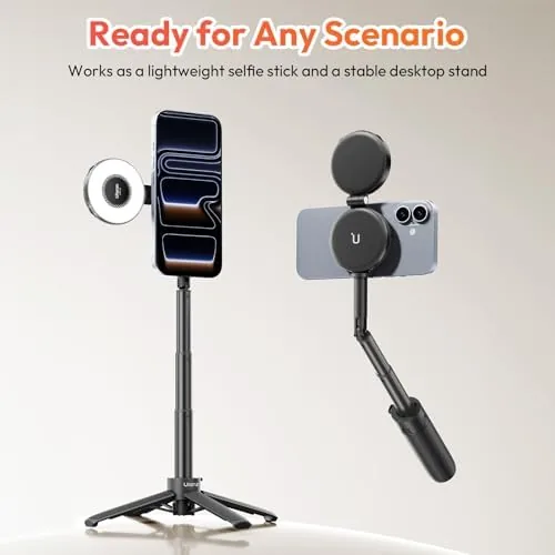 The ULANZI MT71 Mini Magnetic Selfie Stick Tripod, Foldable & Lightweight compared in context