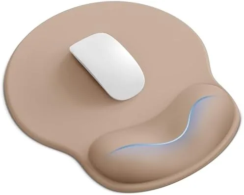 Mouse Pad with Wrist Rest for Desktop Large Ergonomic Mouse Mat(Coffee) | 10.6''L x Review: Tested and Rated