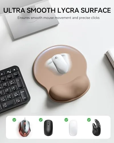The Mouse Pad with Wrist Rest for Desktop Large Ergonomic Mouse compared in context