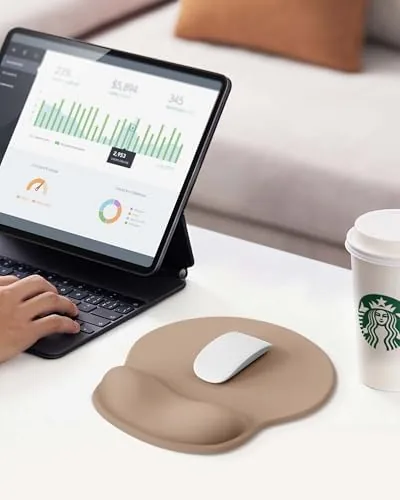 Testing the Mouse Pad with Wrist Rest for Desktop Large Ergonomic Mouse over two weeks