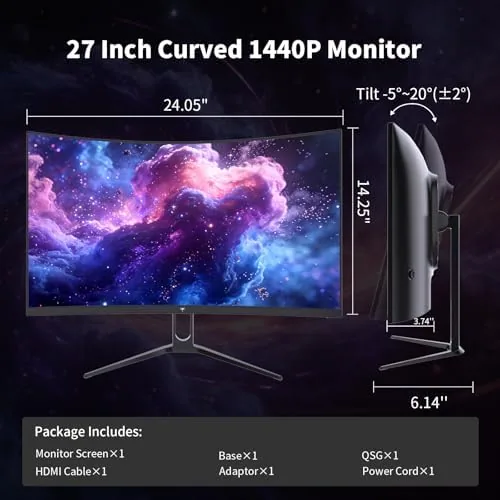 Testing the KTC H27S5C 27 Inch Curved Gaming Monitor, 1440P QHD 144Hz over two weeks