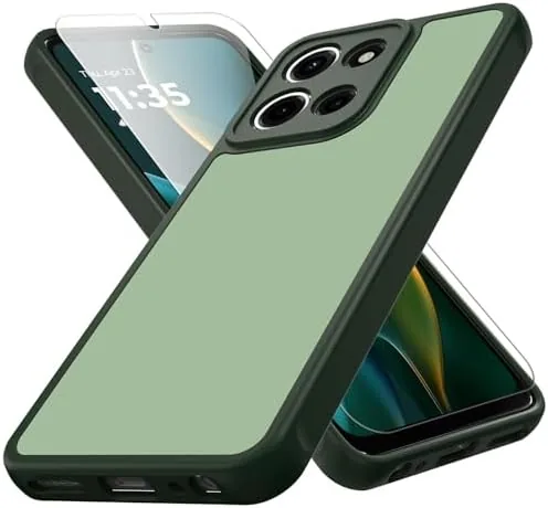 Zinto for Motorola Moto G 2025 Case, Matte Dual-Tone Non-Slip Anti-Fingerprint Slim Design with Review: Tested and Rated
