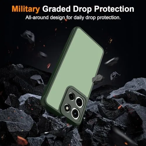 The Zinto for Motorola Moto G 2025 Case, Matte Dual-Tone Non-Slip in real use