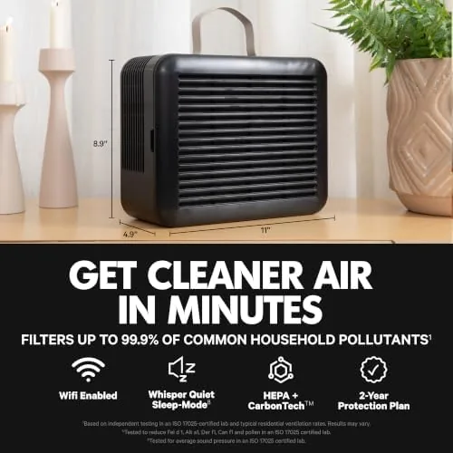 Close look at the PuroAir Air Purifier 100i Smart HEPA Air Purifiers for Home build quality
