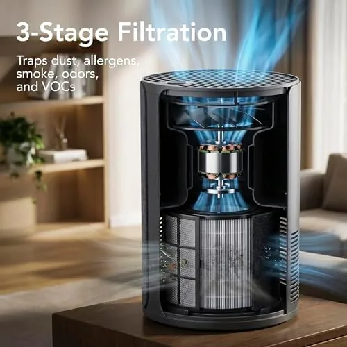 Close look at the MIKO Ibuki 2.0 Smart H13 HEPA Air Purifier for Home build quality