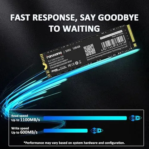 Another view of the fanxiang S501 128GB NVMe SSD 3D NAND1.3 PCIe Gen3x4 M.2