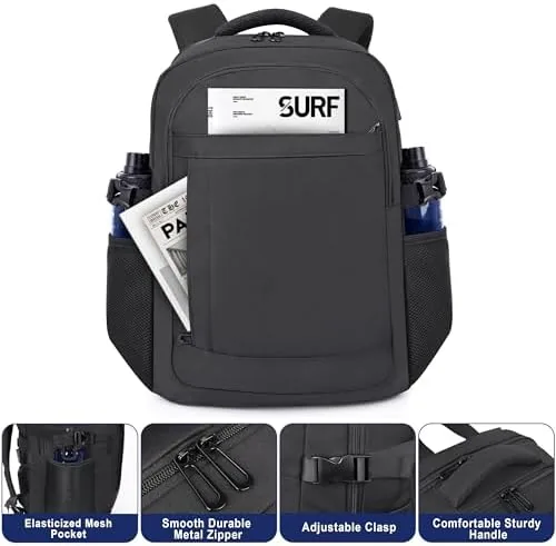 Another view of the DEYACE Laptop Backpack 17 Inch Large Computer Bag for Men