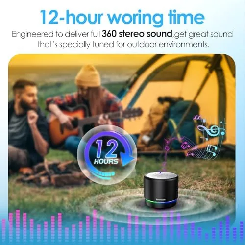 The Portable Bluetooth Speaker Case Packed, Mini Speaker, Noise Mic | in real use