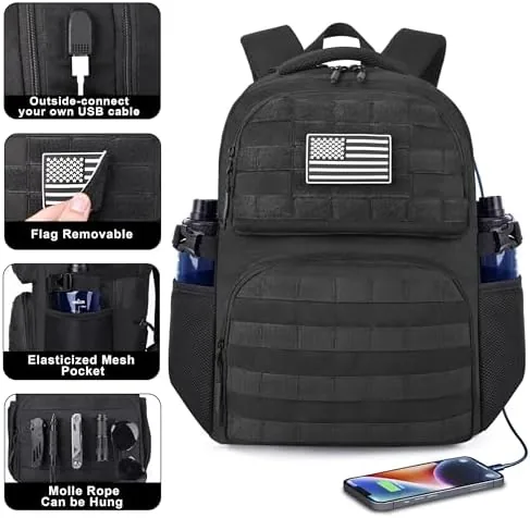 The MOZETO 17 Inch Laptop Backpack, Large Tactical Inspired Travel Bag compared in context