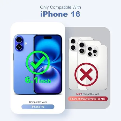 Close look at the Cute Striped Case for iPhone 16 6.1",Blue | Non-fade Aesthetic build quality