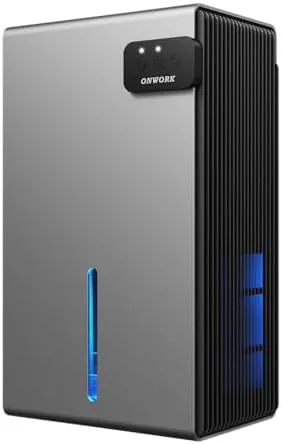Overview of the Dehumidifier, 95 OZ Dehumidifiers for Home (800 sq.ft), Quiet Small