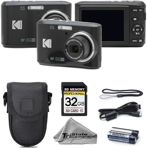 The Kodak PIXPRO FZ45 compact camera held in a hand
