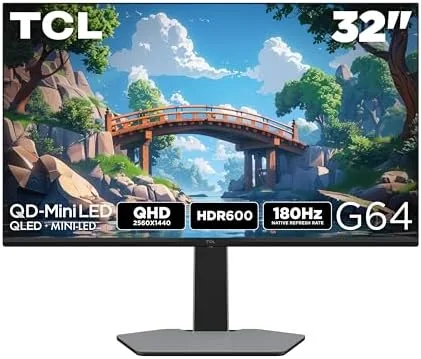 Overview of the TCL 32G64 32 Inch 1440P (QHD) QD Mini LED Gaming