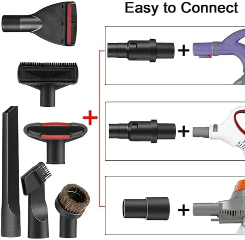 A crevice tool clicked onto the Shark Navigator wand fitting