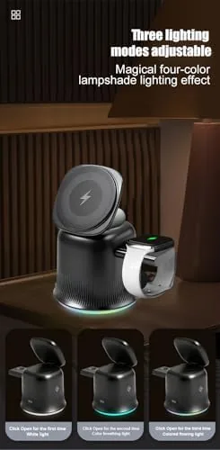 Another view of the 3 in 1 Wireless Charging Station for Apple MagSafe Charger
