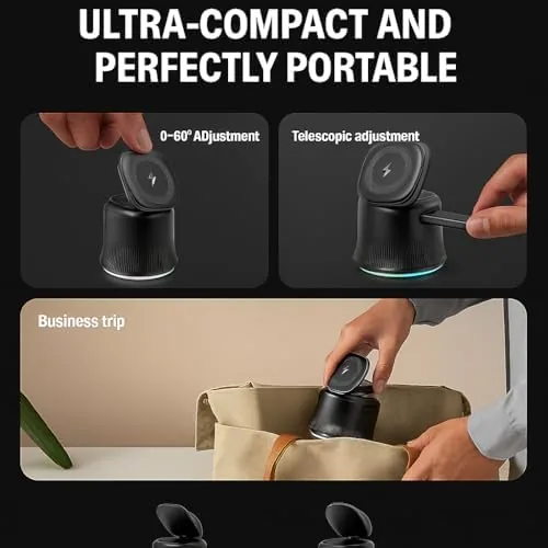 The 3 in 1 Wireless Charging Station for Apple MagSafe Charger compared in context