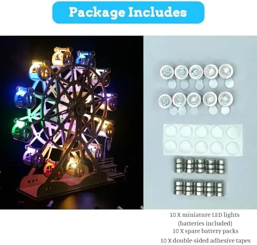 The Mini LED, 10PCS Small Battery Operated Light for DIY Craft in real use