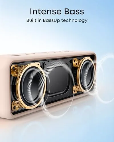 The Soundcore 2 compared with a pocket speaker and a larger speaker