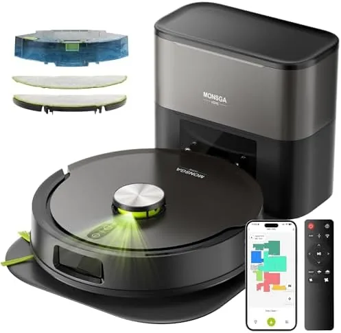 MONSGA Robot Vacuum and Mop Review: 90 Days of Self Emptying, Tested