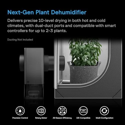 Close look at the AC Infinity HYDRONE 5, Precision Plant Dehumidifier, 10 Distinct | build quality