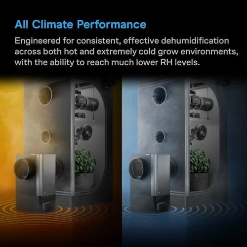 Another view of the AC Infinity HYDRONE 5, Precision Plant Dehumidifier, 10 Distinct |