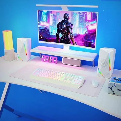The Redragon GS510 RGB Wired Desktop Speakers, 2.0 Channel Stereo Sound compared in context