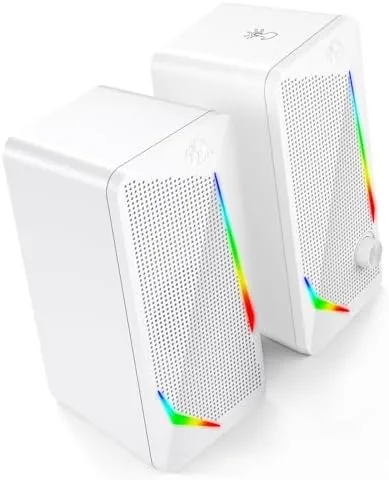 Testing the Redragon GS510 RGB Wired Desktop Speakers, 2.0 Channel Stereo Sound over two weeks