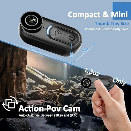 The Body Camera 4K Mini, Wearable POV Action Cam with Audio in real use