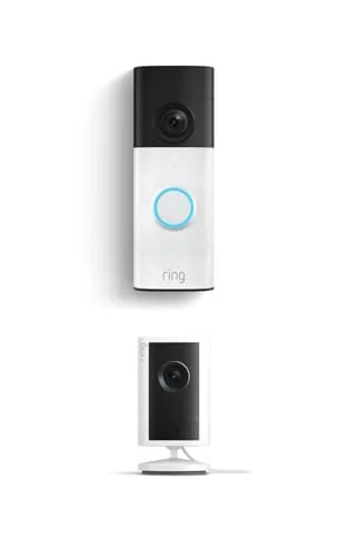 Close look at the Ring Battery Doorbell (newest model), Speckled White with Indoor Cam Plus, White build quality