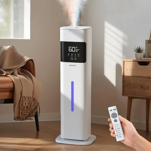 Warm & Cool Mist Humidifiers for Bedroom, Top-Fill Humidifier Large Room with Essential Oil Review: Tested and Rated