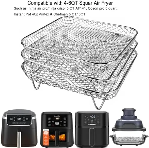 Close look at the 7 Inch Air Fryer Rack Compatible with Ninja Crispi/Ninja Pro build quality