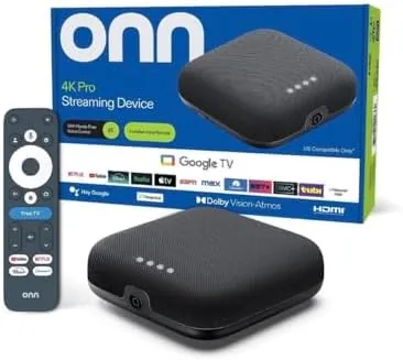 Overview of the IT'S BRAZILIAN onn 4K Pro Streaming Device, Google TV with