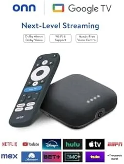 The IT'S BRAZILIAN onn 4K Pro Streaming Device, Google TV with compared in context