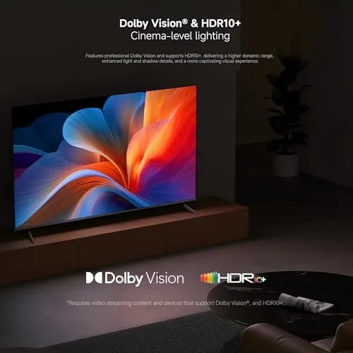 A 4K movie scene playing on the TV through the stick with vivid HDR color