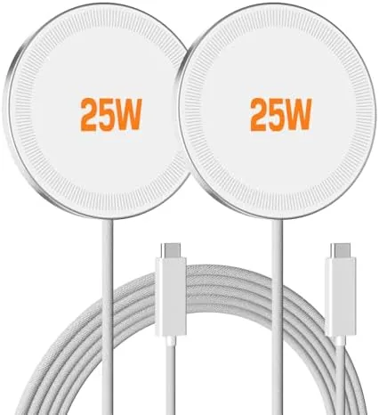 MagSafe 25W Wireless Charger 2 Pack Review: Fast Magnetic Charging Anywhere