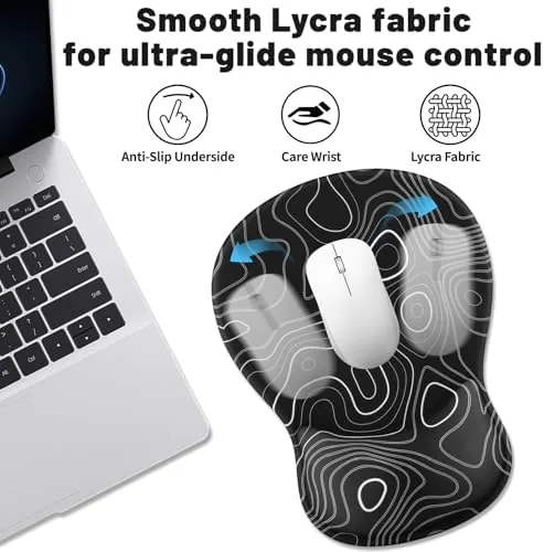 Close look at the Ergonomic Mouse Pad with Wrist Rest - Gel Wrist Support build quality