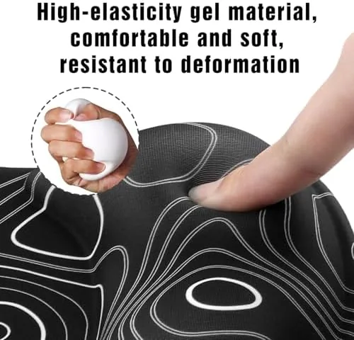 The Ergonomic Mouse Pad with Wrist Rest - Gel Wrist Support in real use