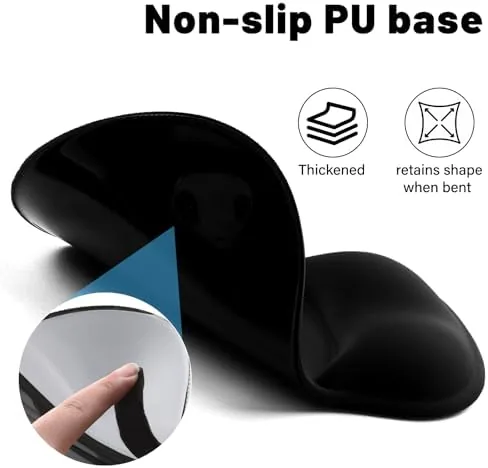 Another view of the Ergonomic Mouse Pad with Wrist Rest - Gel Wrist Support