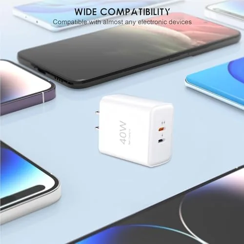 Testing the 40W Dual-Port USB-C Fast Charger with Charging Cable (4 ft over two weeks