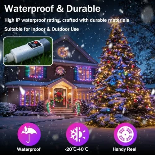 The RGB Smart IC String Lights Indoor, 16FT 50 LEDs Rechargeable compared in context