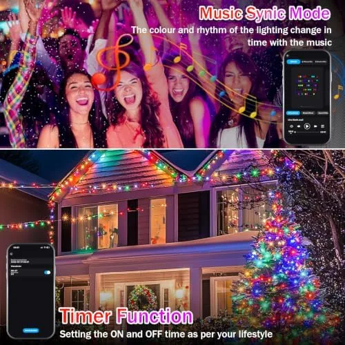 Testing the RGB Smart IC String Lights Indoor, 16FT 50 LEDs Rechargeable over two weeks
