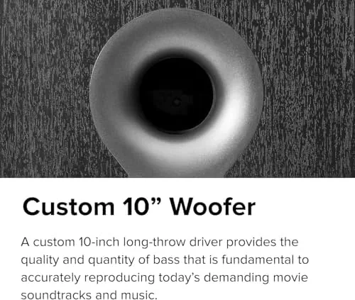 The ELAC Debut 2.0 DS102.2 200 Watt Powered Subwoofer (Matte Black) compared in context