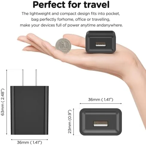 Close look at the Wall Charger Power Adapter for Roku Streaming Stick, Express Plus/4k+ build quality