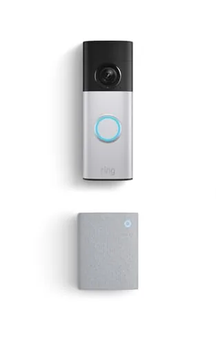 Close look at the Ring Battery Doorbell Plus (newest model), Nickel Silver with Chime build quality