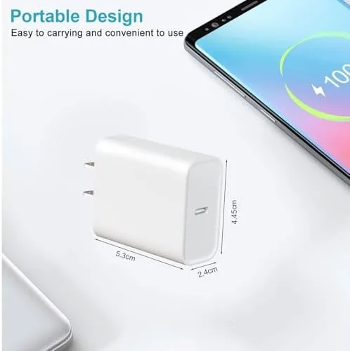 The Phone Charger Fast Charging,4 Pack 20W Portable Charger with 6FT compared in context