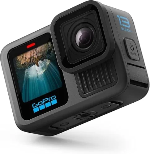The GoPro mounted on a helmet capturing footage during a ride