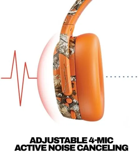 The Crusher ANC 2 on a commuter train showing the headphones in use