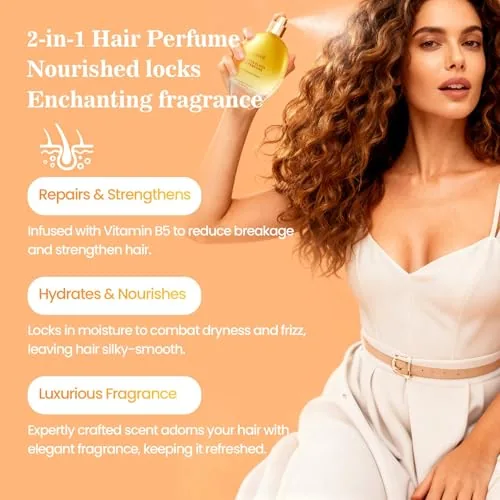 Close look at the EASYWELL Hair Perfume for Women, Fruity Floral Hair Mist Spray build quality
